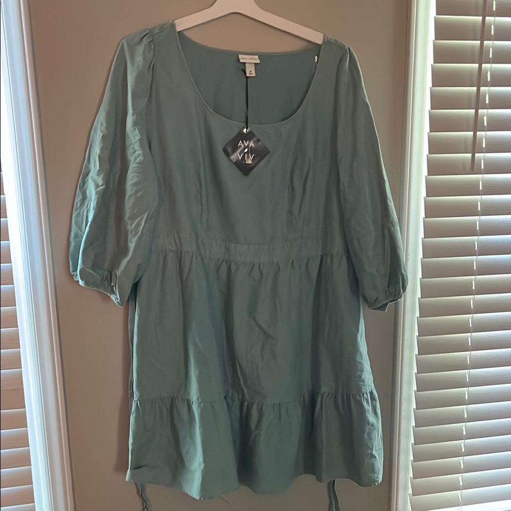 Ava & Viv Teal Dress